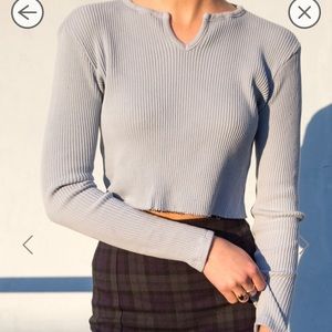 Light blue long sleeve shirt from Brandy Melville